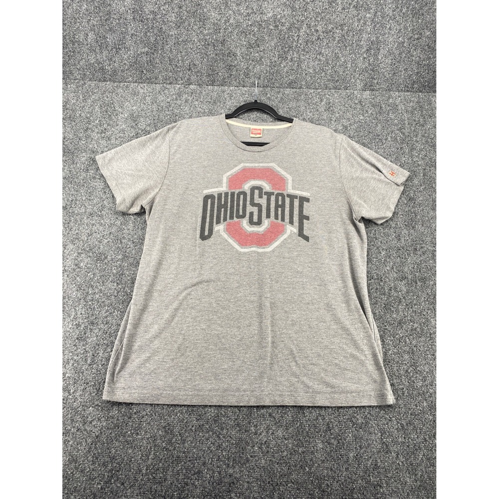 Homage Ohio State Buckeyes T Shirt Mens XL Gray Graphic Logo USA Made NCAA Tee